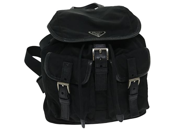PRADA Backpack Nylon Black Auth yk10964  ref.1313911
