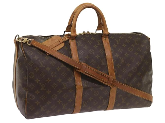 Louis Vuitton Monograma Keepall Bandouliere 50 Boston Bag M41416 LV Auth ki4057 Lona  ref.1313921