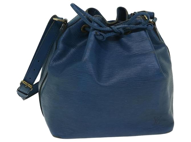 LOUIS VUITTON Epi Petit Noe Shoulder Bag Blue M44105 LV Auth 68538 Leather  ref.1313933