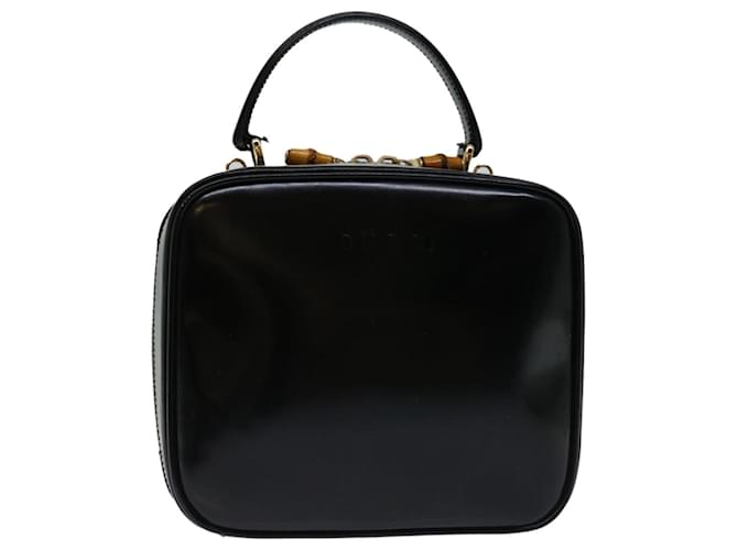 GUCCI Bolso de Mano Charol Negro 000 270 0323 autenticación 68516  ref.1313945