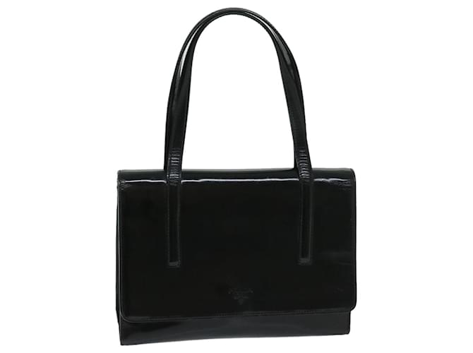 PRADA Hand Bag Patent leather Black Auth bs12915  ref.1313960