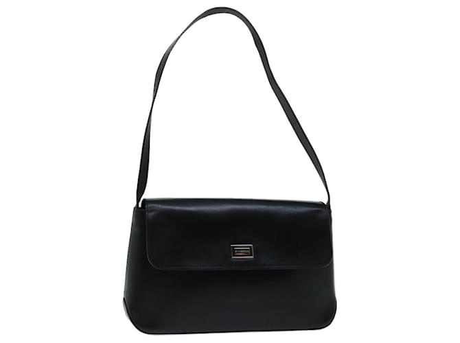 BURBERRY Shoulder Bag Leather Black Auth bs12606  ref.1313979