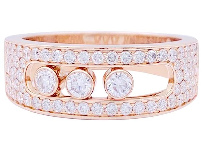 Messika anillo de mexico, "Mover joyas pavimentadas", Oro rosa, diamantes.  ref.1313994
