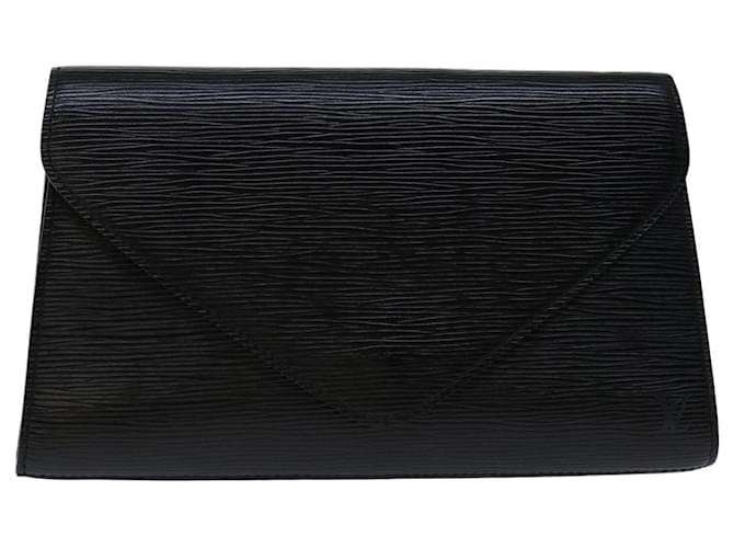LOUIS VUITTON Epi Art Deco Clutch Bag Black M52632 LV Auth yk11321 Leather  ref.1313996