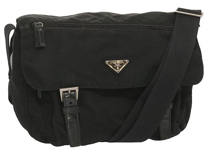 PRADA Shoulder Bag Nylon Black Auth yk11097  ref.1313998