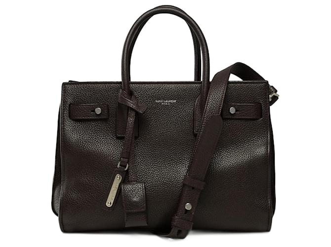 YVES SAINT LAURENT Bag in Burgundy Leather - 101764 Dark red  ref.1314006