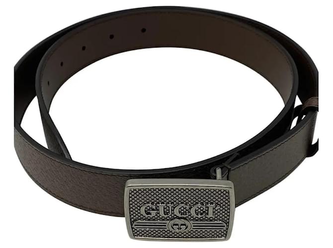 new unisex Gucci belt Brown Leather  ref.1314008