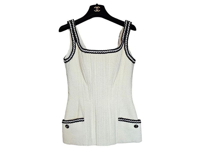 Chanel collection corset Black Eggshell