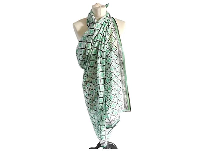 Louis Vuitton Pareo Green Cotton  ref.1314020