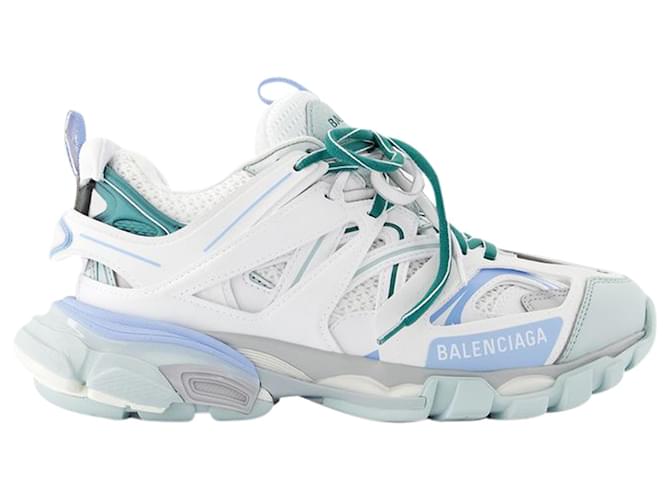 Track Sneakers - Balenciaga - Synthetic - White/Blue/GREY  ref.1314166