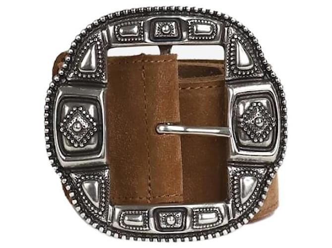 Etro Brown suede belt - size Leather  ref.1314242