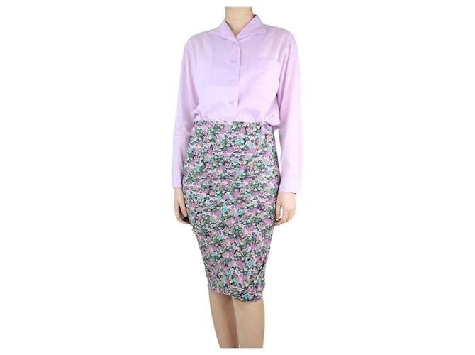 Issey Miyake Camisa bolsillo lila - talla M Púrpura Algodón  ref.1314245