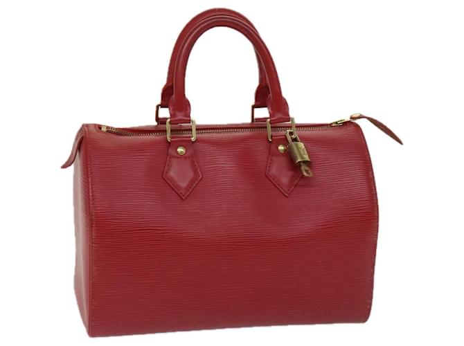 Louis Vuitton Epi Speedy 25 Hand Bag Castilian Red M43017 LV Auth 69191 Leather  ref.1314288
