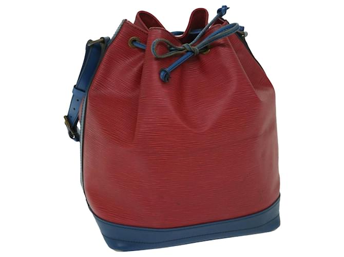 LOUIS VUITTON Epi Noe Shoulder Bag Bicolor Red Blue M44084 LV Auth 68539 Leather  ref.1314309