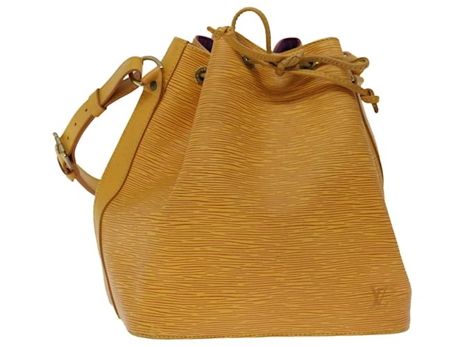 LOUIS VUITTON Epi Petit Noe Shoulder Bag Tassili Yellow M44109 LV Auth th4651 Leather  ref.1314377