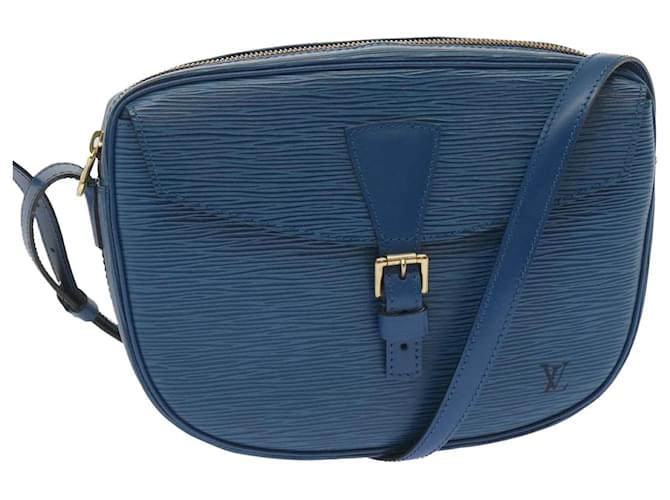 LOUIS VUITTON Epi June Feuille Shoulder Bag Blue M52155 LV Auth 68720 Leather  ref.1314402