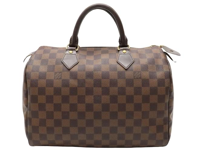 Louis Vuitton Speedy 30 Brown Cloth  ref.1314422