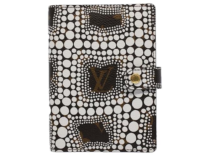Couverture agenda Louis Vuitton Toile Blanc  ref.1314450