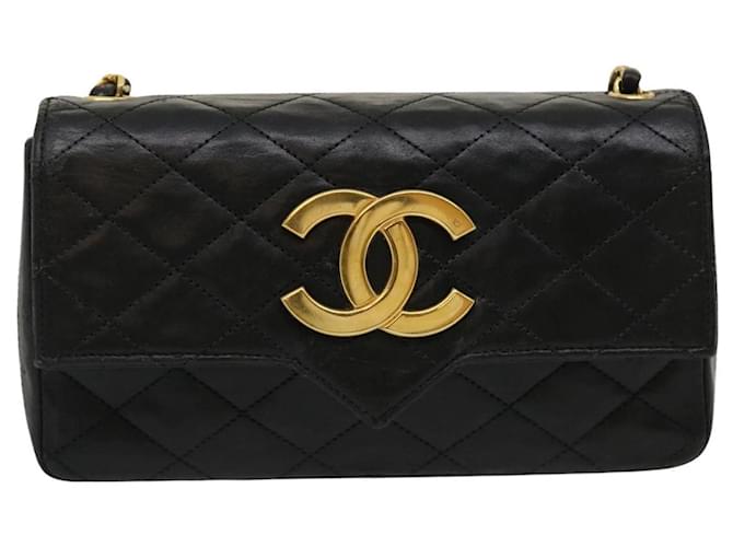 Chanel Classic Flap Negro Cuero  ref.1314570