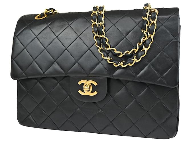 Chanel Timeless Black Leather  ref.1314575