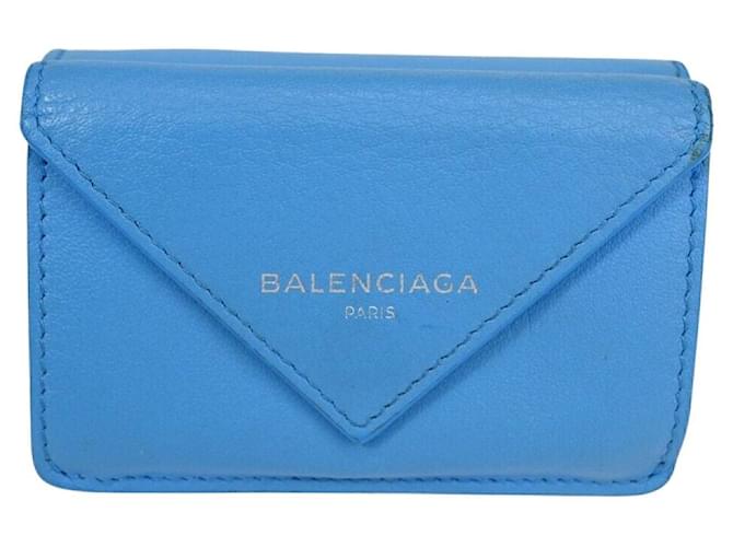 Balenciaga Papier Blau Leder  ref.1314633