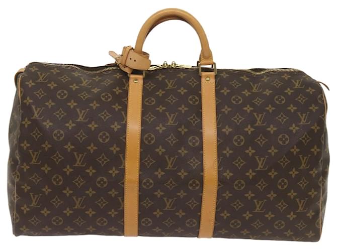 Louis Vuitton Keepall 55 Brown Cloth  ref.1314716