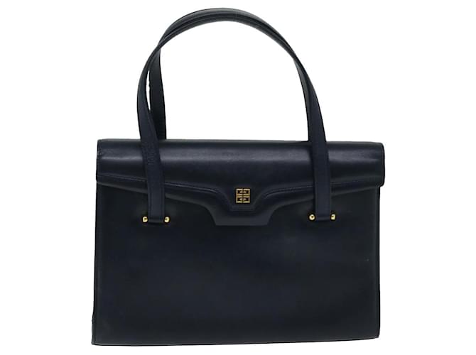 GIVENCHY Navy blue Leather  ref.1314752