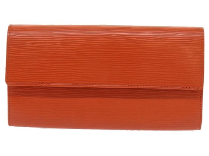 Louis Vuitton Portefeuille Sarah Orange Leather  ref.1314775