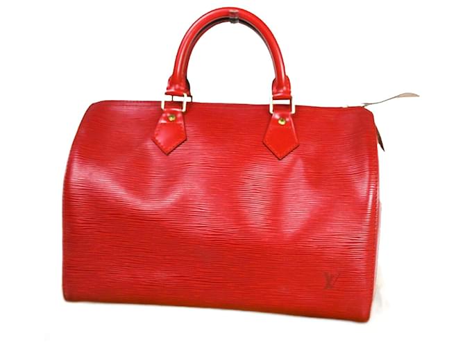 Louis Vuitton Speedy 30 Red Leather  ref.1314810