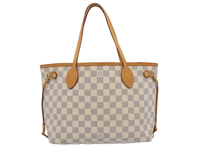 Louis Vuitton Neverfull PM Bege Lona  ref.1314832