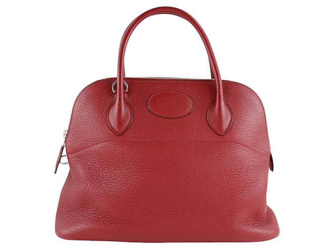 Hermès Bolide Red Leather  ref.1314904