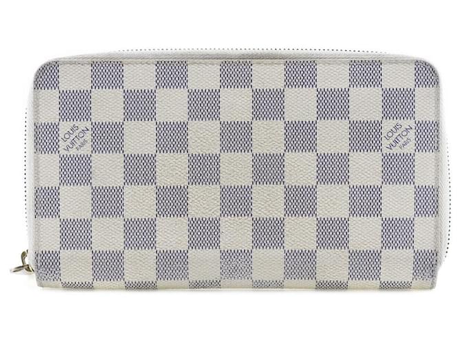 Louis Vuitton Zippy Organizador Blanco Lienzo  ref.1315011