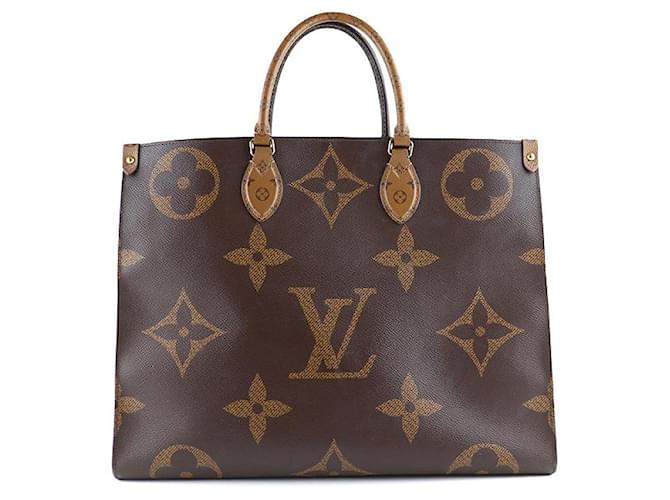 Onthego LOUIS VUITTON  Handbags T.  leather Brown  ref.1315038