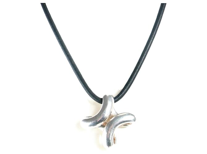 Hermès HERMES  Necklaces T.  metal Silvery  ref.1315056