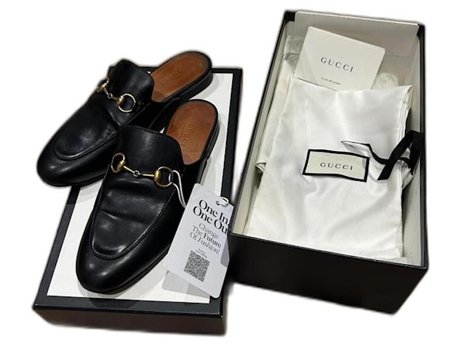 Gucci Princetown Black Leather  ref.1315085