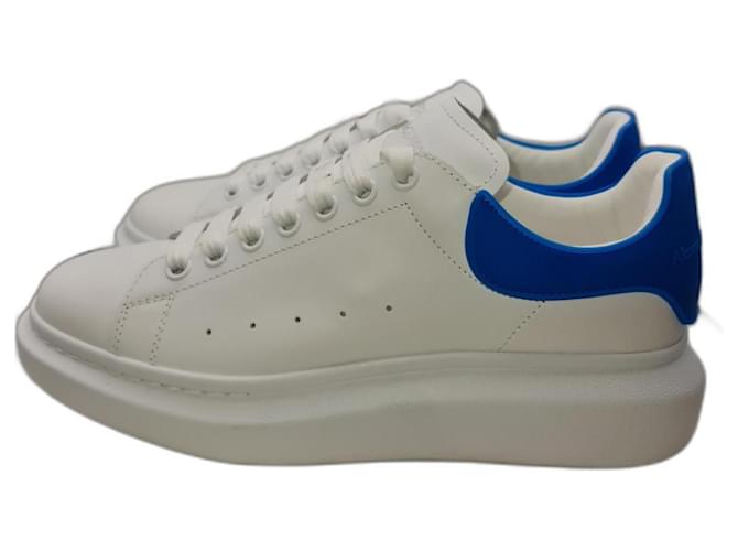 Alexander McQueen Oversized Sneaker 'White Electric Blue 43.5 NEW Bianco Pelle  ref.1315103