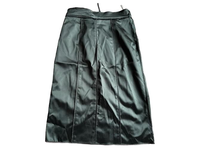 Dolce & Gabbana Black straight skirt Dolce&Gabbana size 42 Elastane Polyamide Acetate  ref.1315107