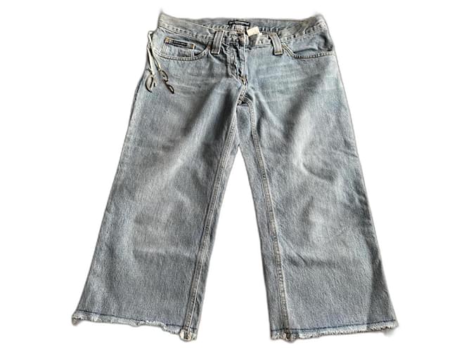 Pantaloni corti Jean Dolce & Gabbana taglia 40. Blu chiaro Giovanni  ref.1315135
