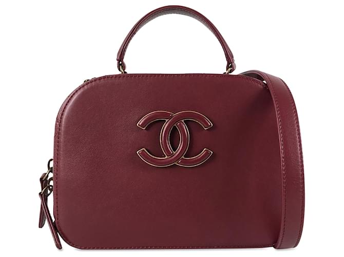 Chanel Red Coco Curve Vanity Case Leather Pony-style calfskin  ref.1315199