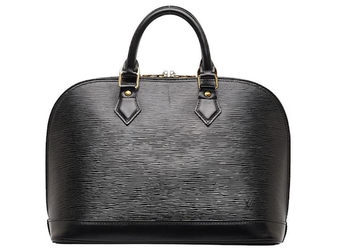 Louis Vuitton Epi Alma PM Sac à main en cuir M52142 en bon état Noir  ref.1315318