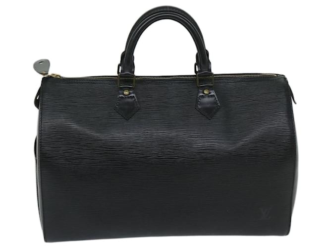Louis Vuitton Speedy 30 Black Leather  ref.1315390