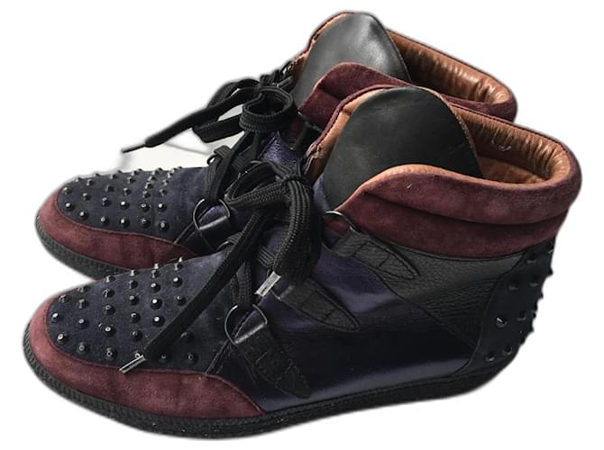 Sandro Sneakers albatorock multicolore in camoscio taglia 40 Scamosciato  ref.1315411