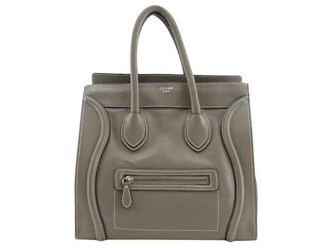 Céline Luggage Grey Leather  ref.1315435