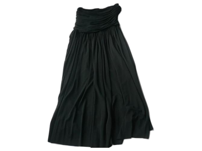 ISABEL MARANT Long draped black skirt size 36 GOOD CONDITION Viscose  ref.1315469