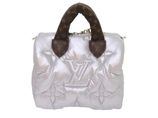 Louis Vuitton speedy Bandouliere 25 Silvery Synthetic  ref.1315517
