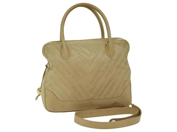 Timeless Chanel Bourses Beige Leather  ref.1315604