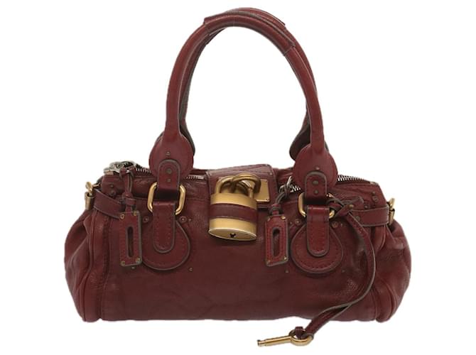 Chloé Angie Red Leather  ref.1315606