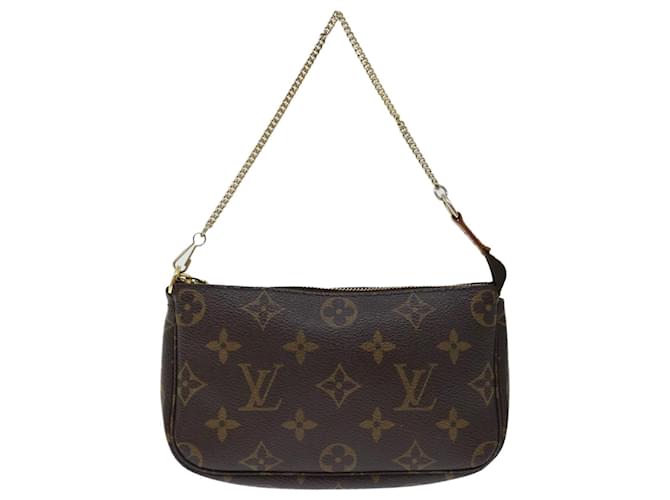 Accesorios de Louis Vuitton Pochette Castaño Lienzo  ref.1315611