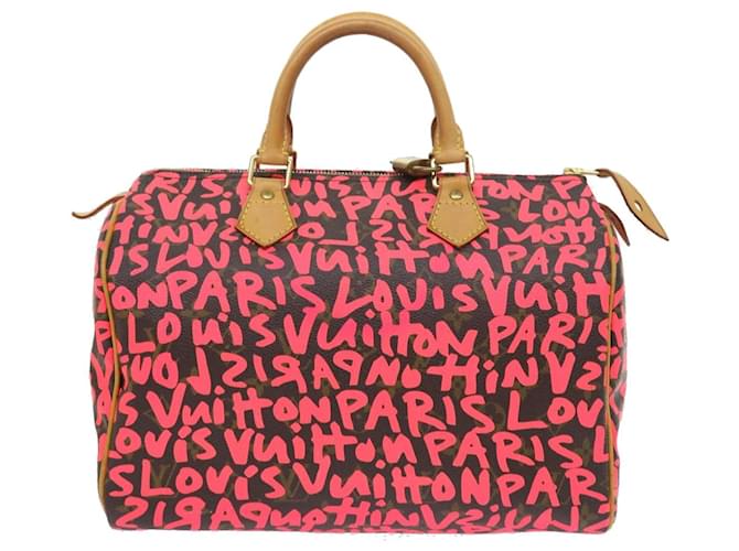 Louis Vuitton schnell 30 Pink Leinwand  ref.1315640