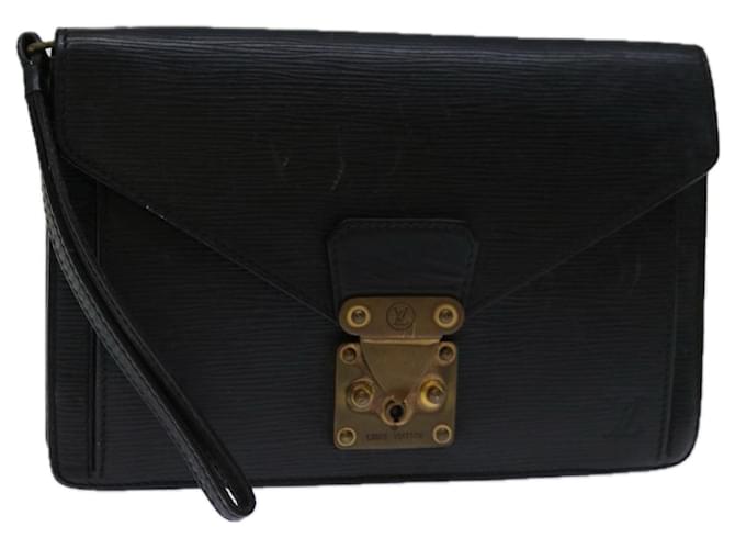 LOUIS VUITTON Epi Serie Dragonne Hand Bag Black M52612 LV Auth 67692 Leather  ref.1315757